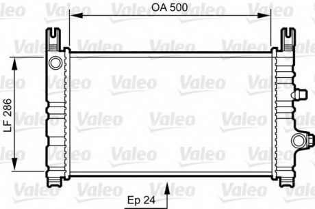 Радиатор охлаждения VOLVO; FORD FIESTA Valeo 731299