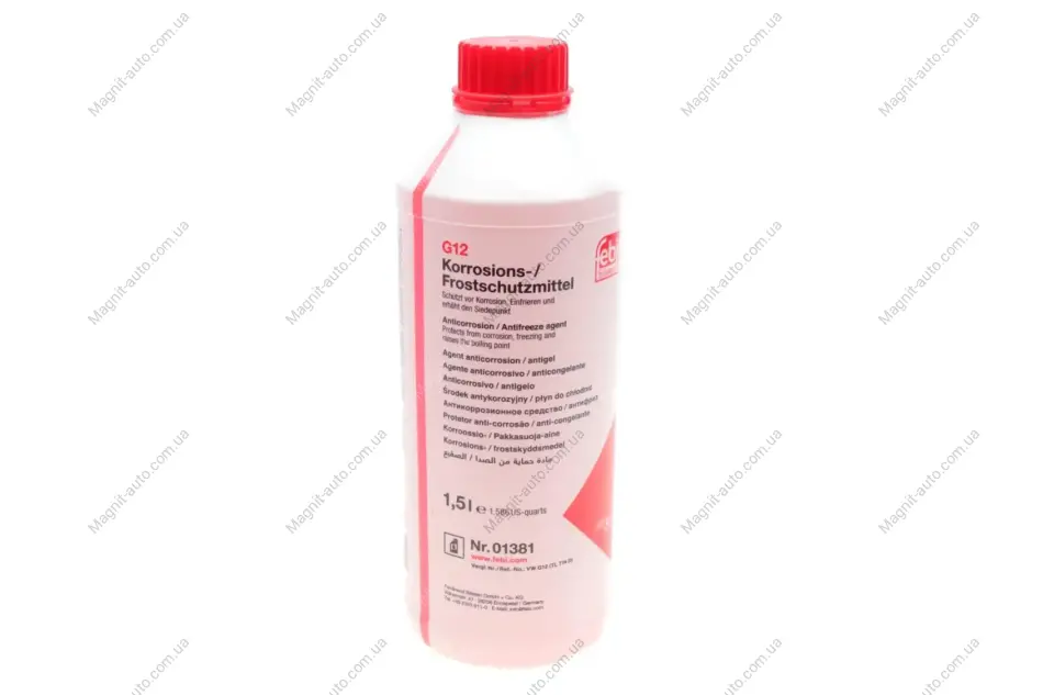 Антифриз G12 FEBI-80C 1.5L красный FEBI BILSTEIN 01381 (фото 1)