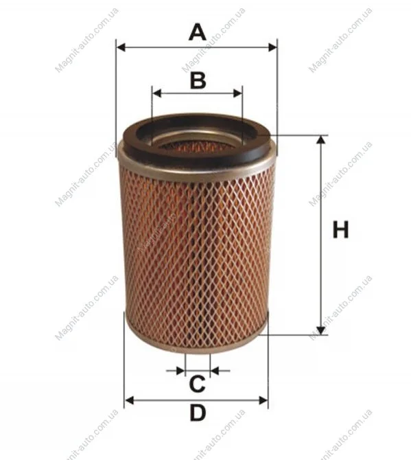Фільтр повітряний /AM436/1 (вироб-во WIX-FILTERS) WIX FILTERS WA6112 (фото 1)