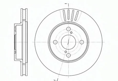 Диск тормозной TOYOTA, передн., вент. REMSA 6742.10