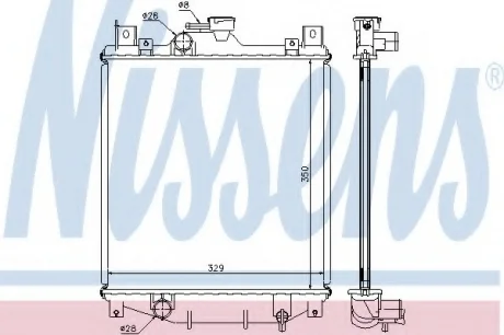 Радиатор охлаждения NISSENS 64173A