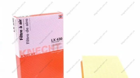 Фильтр воздушный, OPEL Calibra A, Vectra A/B, VOLVO 760, 1.6-2.8, 81-97 MAHLE / KNECHT LX430