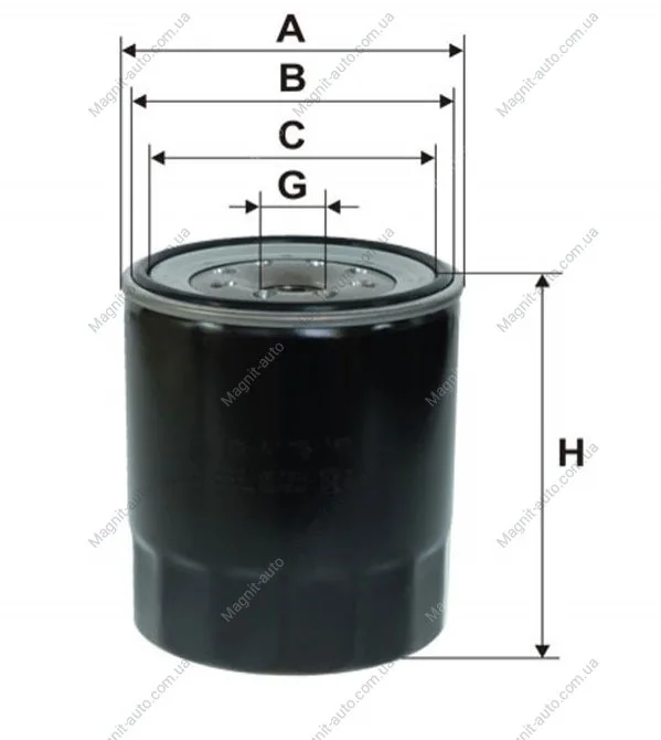 Фільтр оливний двигуна /OP636/1 (вир-во WIX-FILTERS) WIX FILTERS WL7307 (фото 1)