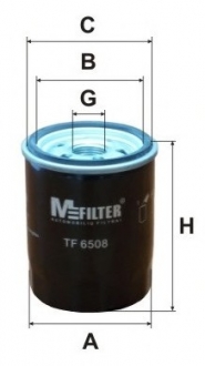 Фильтр масляный MITSUBISHI Lancer M-FILTER TF6508 (фото 1)