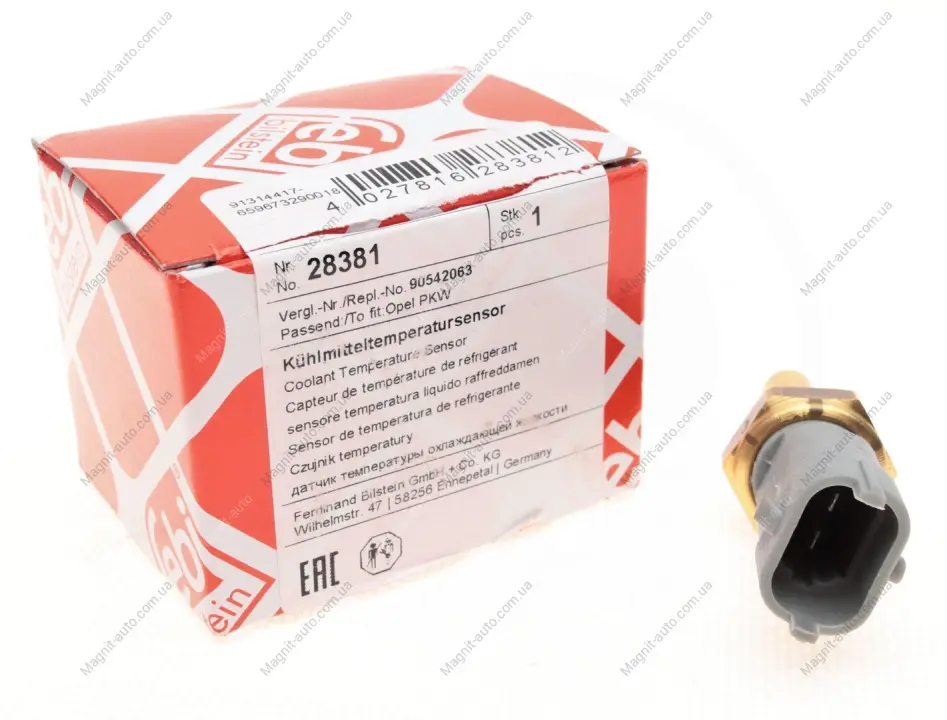 Датчик температури охолоджуючої рідини, 2.3 JTD 01-06 FEBI BILSTEIN 28381 (фото 1)