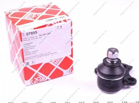 Кульова опора перед. ниж. важеля FEBI BILSTEIN 07855