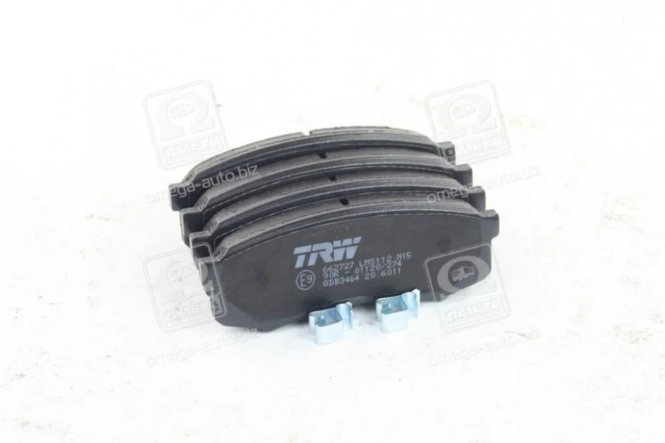 Комплект тормозных колодок задн.), LEXUS GX MITSUBISHI PAJERO CLASSIC, PAJERO IV TOYOTA 4 RUNNER V, FORTUNER, LAND CRUISER, LAND CRUISER 100, LAND CRUISER 80 2.4-4.7 01.85- TRW GDB3464 (фото 1)