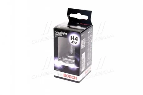 Фото 1 - автолампа (12V 60/55W H4 GIGALIGHT 120 бокс 1 шт) BOSCH 1987301160 Автолампа (12V 60/55W H4 GIGALIGHT 120 бокс 1 шт) BOSCH 1987301160 (фото 1)