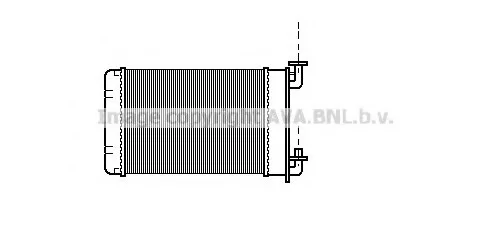 Радіатор опалювача BMW E30/Z1 88- 316->325 (Ava) AVA COOLING BW6022 (фото 1)