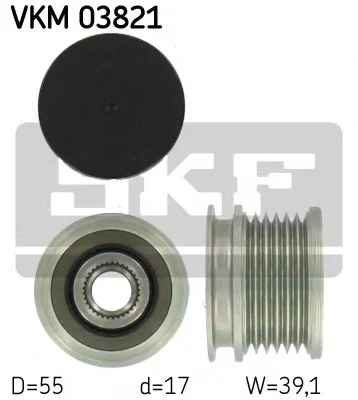 Механизм свободного хода генератора (Пр-во) SKF VKM 03821 (фото 1)