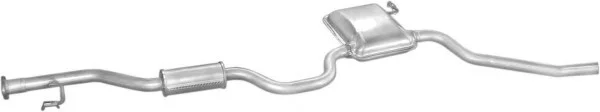 Глушитель центр. FORD SIERRA (пр-во Polmostrow) POLMOSTROW 08.55 (фото 1)