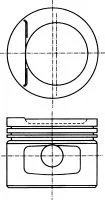 Поршень OPEL 79.50 1.6 X16SZ/16SV NURAL 87-306907-10