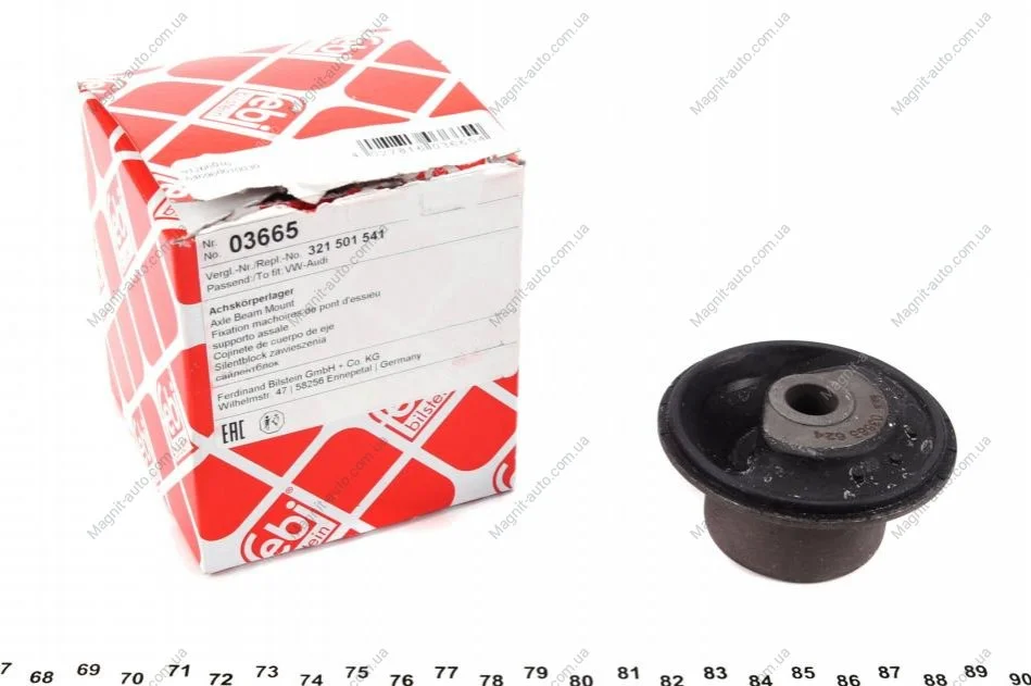 Сайлентблок балки підвіски (задн) лів/прав VW PASSAT B2, SANTANA 1.3-2.2 09.79-07.89 FEBI BILSTEIN 03665 (фото 1)