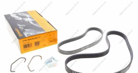 Ремкомплект приводного ременя Contitech 6PK1019 ELAST T1