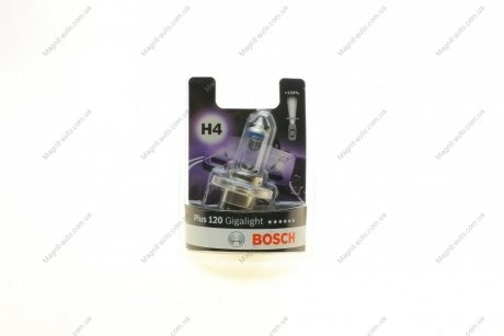 Автолампа (12V 60/55W H4 GIGALIGHT 120 блистер) BOSCH 1987301109