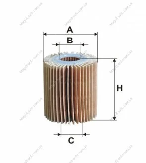 Фильтр масляный, Lexus IS; Toyota Auris, Avensis II, Avensis III, Corolla Verso, Corolla X (07-), Ra WIX FILTERS WL7447