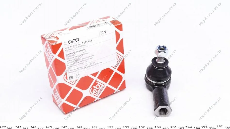 Рульовий наконечник лів/прав FORD SCORPIO I 1.8-2.9 04.85-12.94 FEBI BILSTEIN 08767 (фото 1)