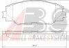 Тормозные колодки пер. RAV 4 05-18/AURIS 07-12 (AKEBONO) A.B.S. 37543 (фото 1)