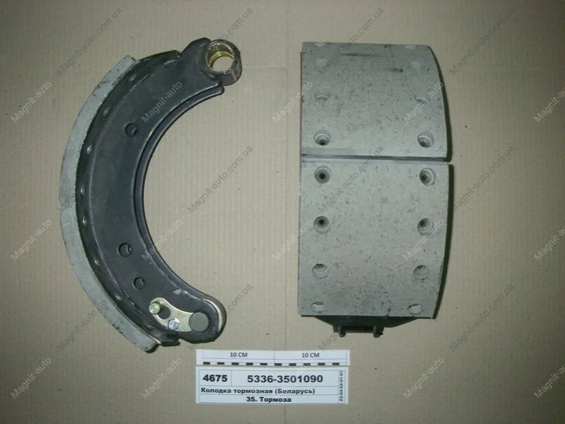 Колодка тормозная на МАЗ правая (пр-во) Трибо 5336-3501090 (фото 1)