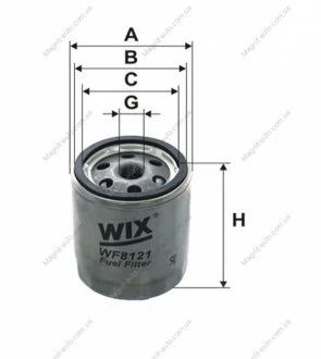 Фільтр паливний, Mitsubishi Carisma; Renault Espace III (96-02), Laguna I; Volvo S40, V40 WIX FILTERS WF8121