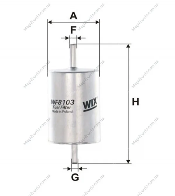 Фільтр палива WIX FILTERS WF8103 (фото 1)