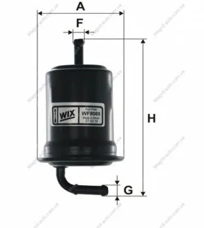 Фильтр топливный /PP887 (произ-во WIX-FILTERS) WIX FILTERS WF8085