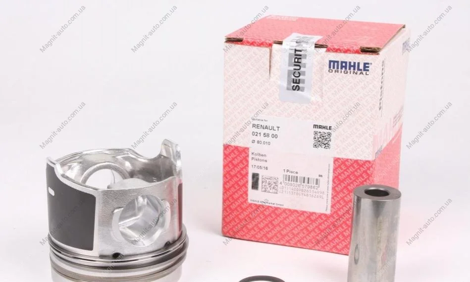 Поршень 80.0 1.9 TDI F9Q780, Volvo D4192T3 PIN 28X60 MAHLE / KNECHT 021 58 00 (фото 1)