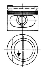 Поршень AUDI/VW 82.01 DS/DZ/ADZ/RH KOLBENSCHMIDT 93928630 (фото 1)