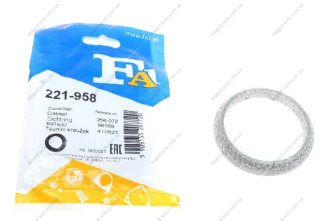 Прокладка вихлопної труби Fischer Automotive One (FA1) 221-958