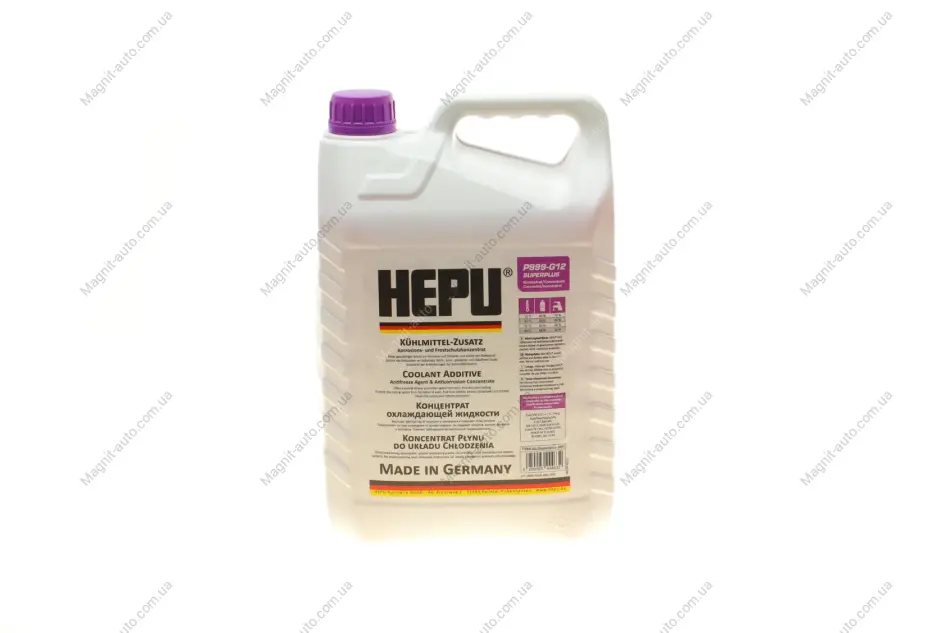 Антифриз G12++ SUPER PLUS фиолетовый, концентрат, 5л HEPU P999-G12-SUPERPLUS-005 (фото 1)