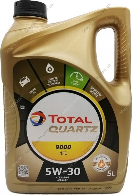 Масло моторное Total Quartz 9000 Future NFC 5W-30 (5 л) TOTAL 183199 (фото 1)