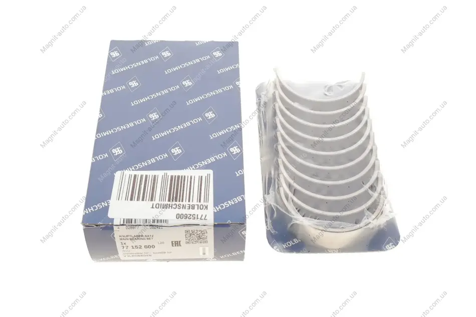 Вкладиші корінні комплект AUDI/FORD/SEAT/SKODA/VW 1,6D-1,9D/TD KOLBENSCHMIDT 77152600 (фото 1)