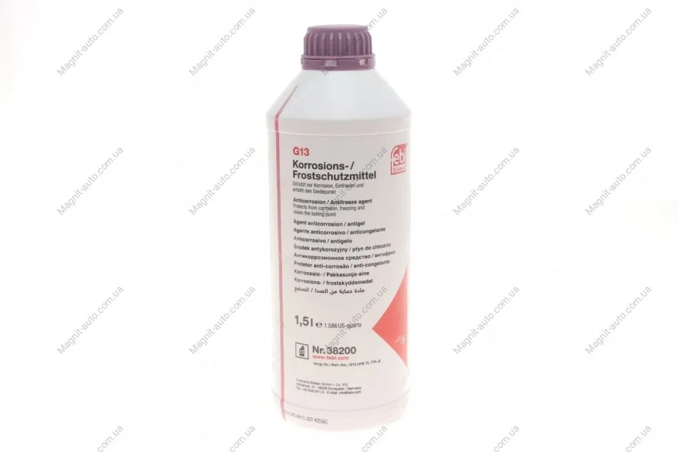Антифриз-концентрат G13 (ліловий, -80*С), FEBI Antifreeze 1.5L FEBI BILSTEIN 38200 (фото 1)