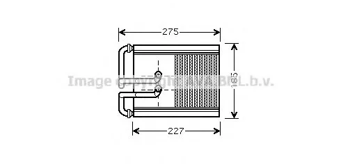 Радіатор обігрівача для OE 97138-2E100 (225x148x26) Tucson/Sportage (04-) ver. Doowon AVA AVA COOLING HY6168 (фото 1)