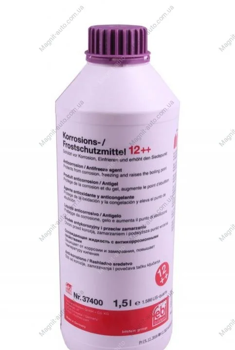 Антифриз-концентрат G12++ (ліловий, -80*С) FEBI Antifreeze 1.5L FEBI BILSTEIN 37400 (фото 1)