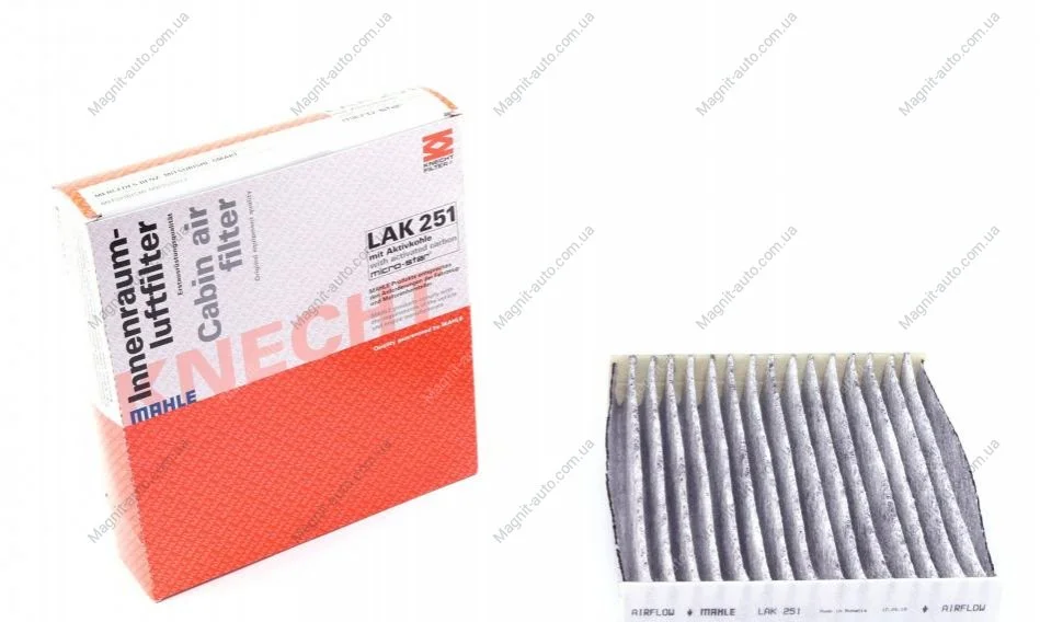 Фільтр салону Mahle Mitsubishi, Smart MAHLE / KNECHT LAK251 (фото 1)