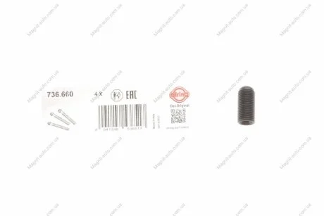 Болт з шестигранною головкою з чорного металу ELRING 736.660