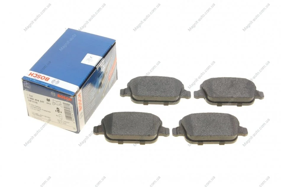 Колодки гальмівні FORD/LAND ROVER/VOLVO "R "06>> BOSCH 0 986 494 247 (фото 1)