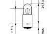 Автолампа Standard T4W BA9s 2 W прозрачная PHILIPS 13929CP (фото 2)