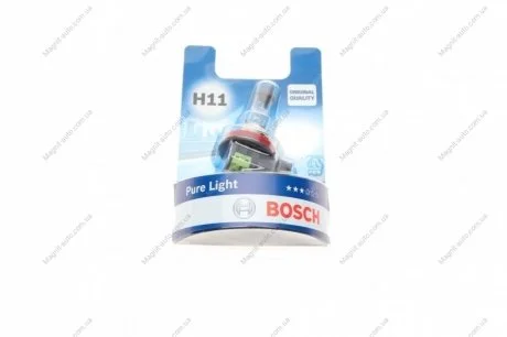 Лампа H11 55W 12V Pure Light блистер - кратн. 20 шт BOSCH 1987301339