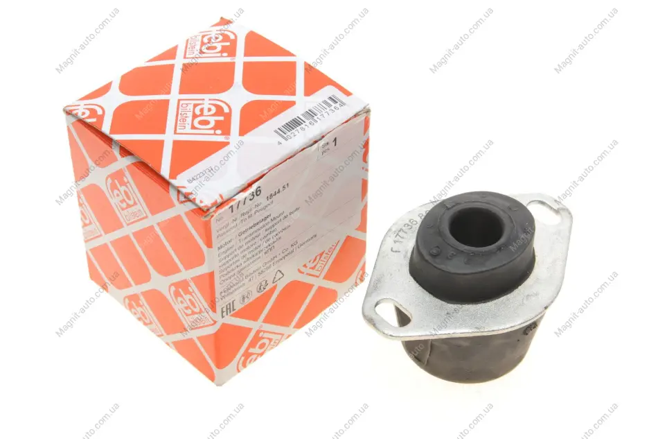 Подушка двигуна CITROEN/PEUGOT Berlingo/C4/Xsara/106/206/306/307/308/Partner FEBI BILSTEIN 17736 (фото 1)