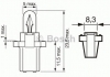 Автолампа BAX B8,5d 1,2 W BOSCH 1987302515 (фото 6)