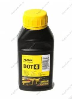 Тормозная жидкость, DOT4 250ml TEXTAR 95002100