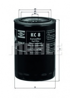 Фильтр топл. IVECO (Knecht-Mahle) MAHLE / KNECHT KC8