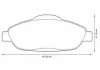 Гальмівні колодки пер. Peugeot 308 07- (Bosch) Jurid 573241J (фото 1)