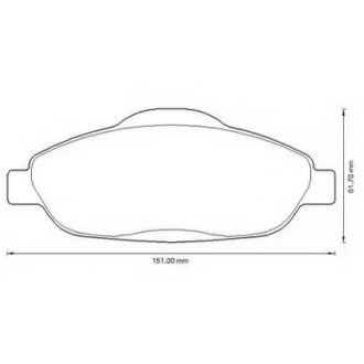 Гальмівні колодки пер. Peugeot 308 07- (Bosch) Jurid 573241J