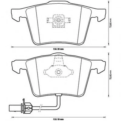 Гальмівні колодки пер. Audi A4/A6/A8 00- Jurid 573196J (фото 1)