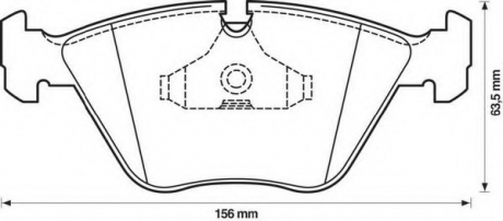 Колодки дискового тормоза Jurid 571355J (фото 1)