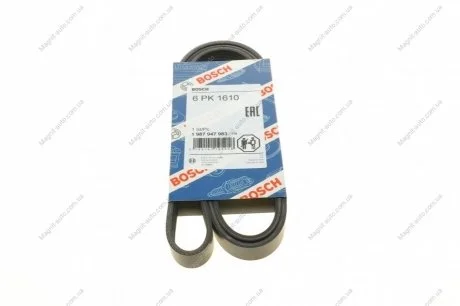 Ремень п-клиновой 6pk1610 BOSCH 1 987 947 983