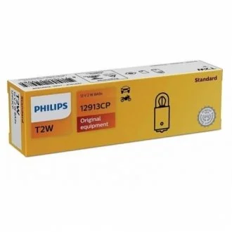 Автолампа Philips Vision T2W BA9s 2 W прозрачная PHILIPS 12913CP